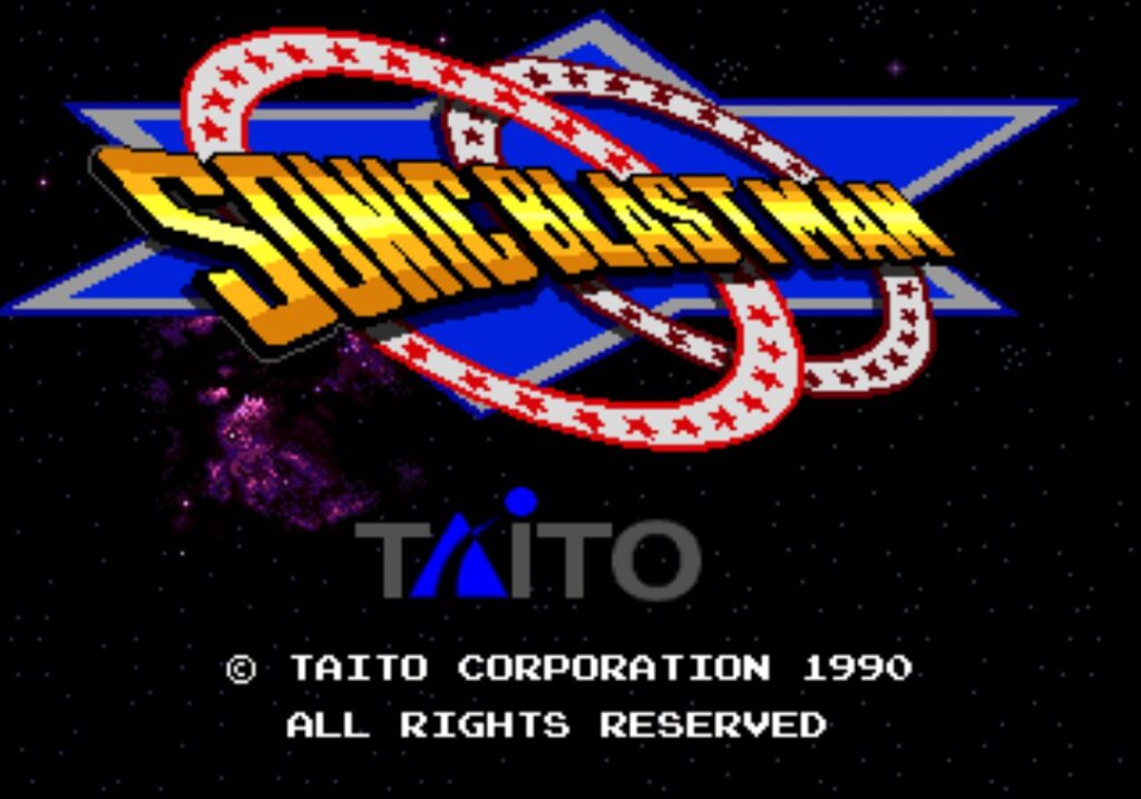 【美品】タイトー　販促　チラシ　ソニックブラストマン　人生劇場 美品】タイトー 販促 チラシ ソニックブラストマン 人生劇場