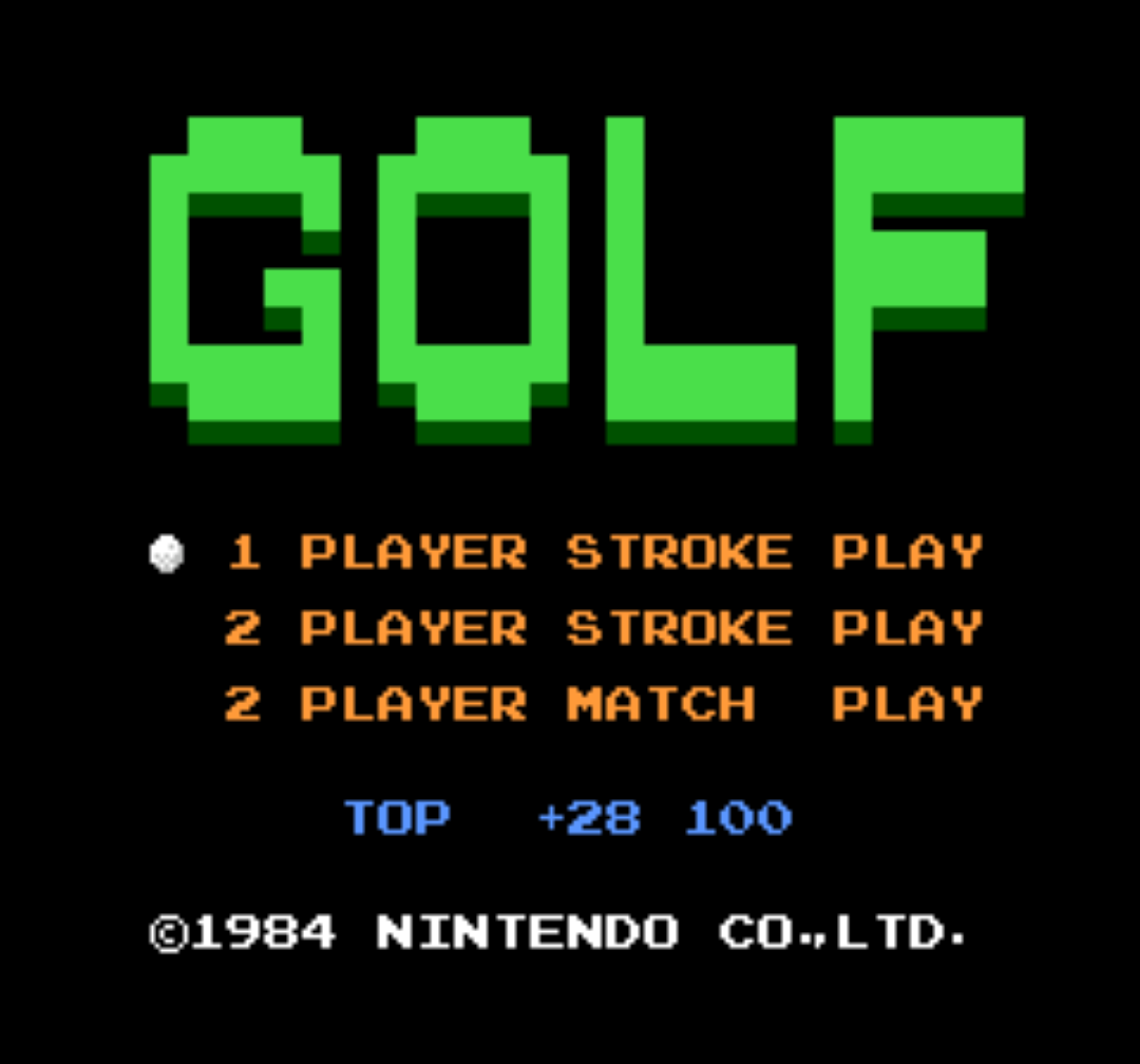 ファミコン版『ゴルフ』