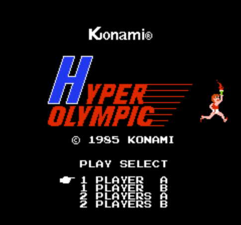 ファミコン版『ハイパーオリンピック』