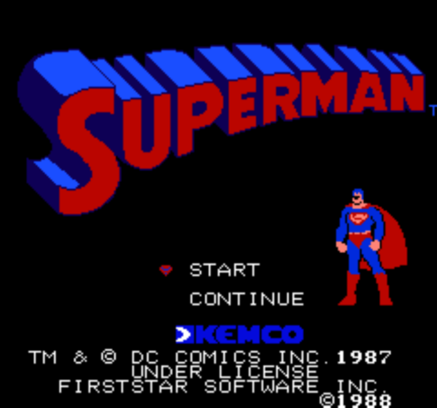 ファミコン版『スーパーマン』