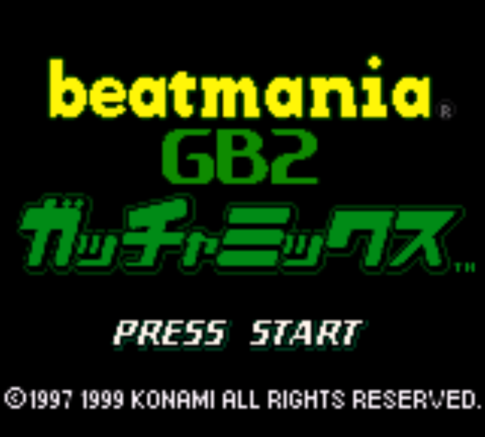 GB版『ビートマニアGB2 ガッチャミックス』