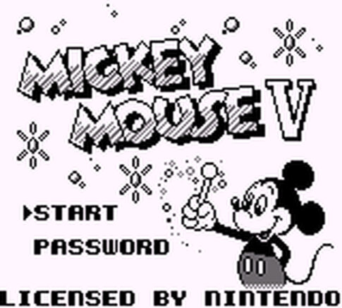GB版『ミッキーマウスV 魔法のステッキ』