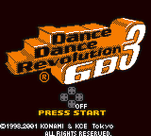 GB版『ダンスダンスレボリューションGB3』